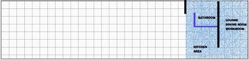 scaled-plan scaled plan of the huge barn for sale nr Kirkovo Fotinovo Makaza pass border